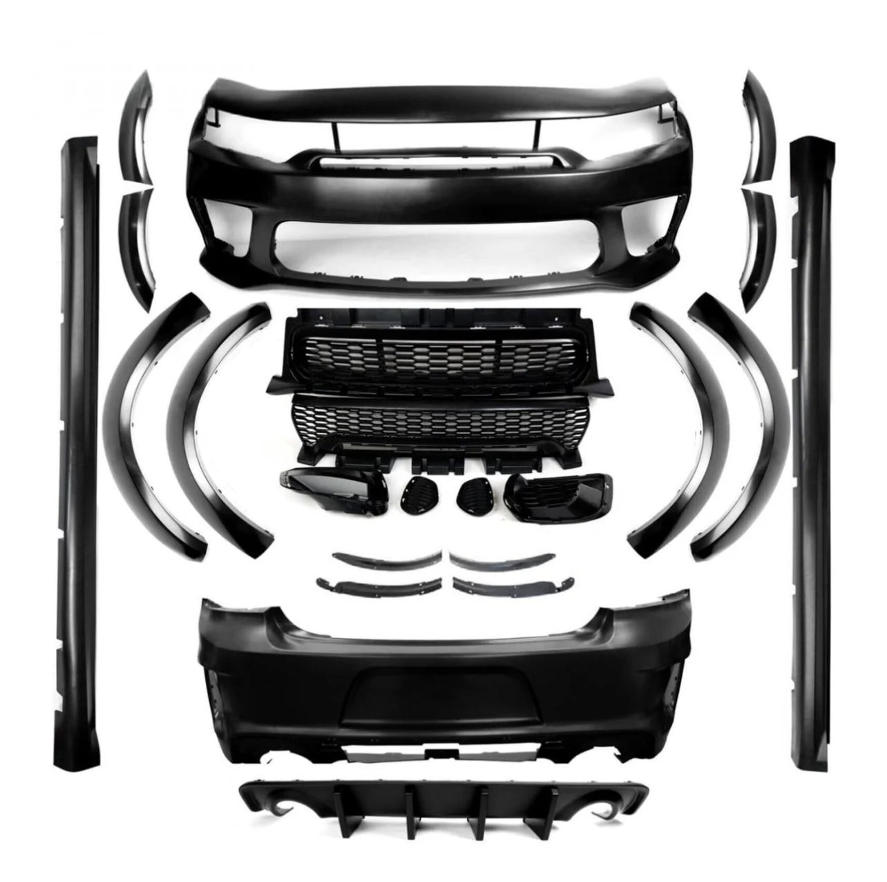 2015-2023 Dodge Charger Full Complete / SRT Hellcat Widebody Kit Front and Rear Bumper