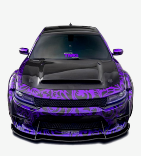 carbon fiber hood for 2015-2023 Dodge Charger Demon Style